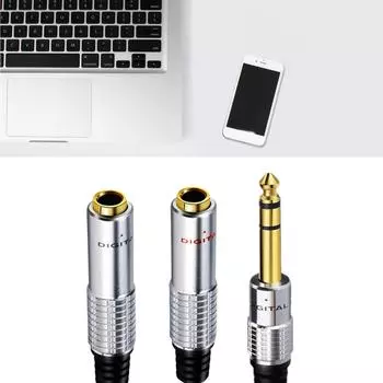 1/4-дюймовый TRS стерео разветвитель Y-кабель 7,9 дюйма, 1/4-дюймовый 6,35-мм стерео штекер на двойной 1/4-дюймовый 6,35-мм гнездовой разъем