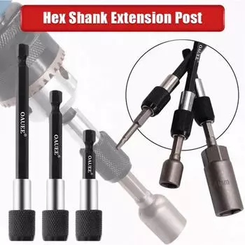 1/4 Extension Rod, Hexagon Shank, Quick Release Screwdriver, 60mm 100mm 150mm Magnetic Drill Bit Holder with Adjustable Tool