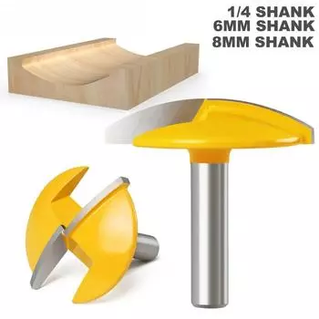 1/4 фреза для дерева, маленькая чашеобразная фреза 6 мм, хвостовик 8 мм, маленькая чашеобразная фреза, радиус 1,65 для деревообрабатывающего режущего инструмента 8mm shank
