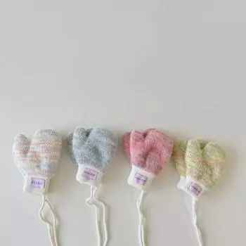 1-4 года Детские перчатки Plus Velvet Зимние детские варежки-халатки для мальчиков и девочек, чтобы сохранить тепло, утолщенные перчатки бежевого цвета Recommended 1-4 years old