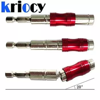 1/4 Hex Magnetic Ring Screwdriver Bits Drill Hand Tools Drill Bit Extension Rod Quick Change Holder Drive Guide Screw Drill Tip серебряный