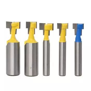 1/4 хвостовик фрезерный станок с Т-образным пазом, набор насадок для ключей, T-образный долбежный фрезерный станок для дерева, деревообрабатывающий инструмент NO1