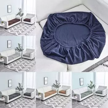 1-4-местный защитный чехол для дивана, сменный универсальный чехол для сиденья дивана, эластичный чехол для подушки 1Seater розовый