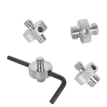 1/4 на 1/4 1/4 на 3/8 3/8 на 3/8 Адаптер с наружной резьбой для штатива камеры, стойки освещения/крепления клетки для зеркальной камеры