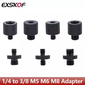 1/4 на 3/8 M5 M6 M8 переходник с мужской на женский резьбой винты адаптер для штатива винт крепления для GoPro insta360 DJI OSMO экшн-камеры