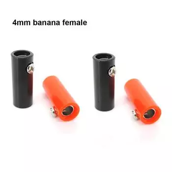 1/4 пары, красный, черный, 4 мм, разъем типа «банан», разъем для динамика, медный разъем для измерительного щупа, измерительного прибора, разъема 1pair