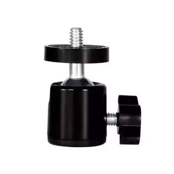 1/4 поворотный мини-винт с шаровой головкой для штатива GoPro 12 11 10 9 Insta360 X3 DSLR камера видеокамера свет кронштейн аксессуары чёрный
