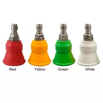 1/4 Quick Plug пистолет для мойки водой под высоким давлением с защитой от брызг, насадка из нержавеющей стали, насадка из твердой резины, веерная насадка зелёный