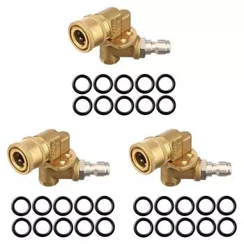 1/4 регулируемое соединение + 10 шт. уплотнительных колец 180 градусов 5 углов для наконечников моек высокого давления