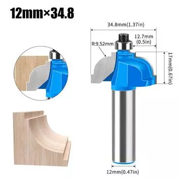 1/4 Ручка 1/2 Ручка Нож для лески Выпуклый Чувствительный Детский Нож для лески Классический Нож для края стола Европейский Кухонный Нож Деревообрабатывающий Фрезерный Нож Eagles 12 * 35