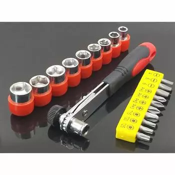 1/4 ручная отвертка с высоким крутящим моментом, легкая мини-трещотка, шлицевая крестообразная шестигранная отвертка Torx, инструменты для ремонта