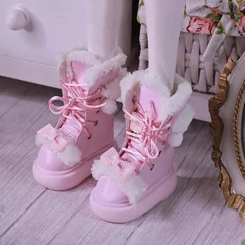 1/4 сапоги развивающая игрушка модный наряд женская модель обувь для детей подарок на вечеринку розовый