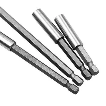 1/4 шестигранный магнитный держатель бит, переходная втулка, удлинитель из высокоуглеродистой стали, отвертка, отвертка, мощность 60mm