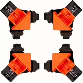 1/4 шт. 90-градусные угловые зажимы для деревообработки, быстрорегулируемые быстроподпружиненные зажимы для деревообработки, шкафы, фоторамки 1 PCS