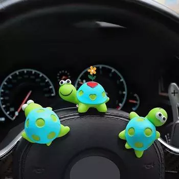 1/4 шт. Автомобильная черепаха, украшение на приборную панель автомобиля, зеркало заднего вида, мультяшные смоляные животные, украшения, мини-черепаха, аксессуары для украшения своими руками