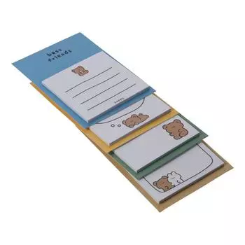 1/4 шт., блокнот с героями мультфильмов, милые блокноты для заметок, 30 листов, липкие офисные заметки