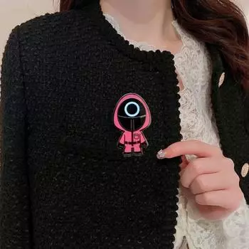 1/4 шт. Брошь в виде телесериала, мультяшная акриловая прищепка для одежды, гладкая на ощупь, для шляп, шарфов, сумок, украшения, булавка, сувенирная бижутерия B
