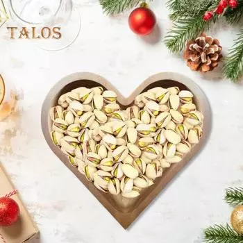 1/4 шт. Деревянный поднос для фруктов в форме сердца, поднос для грецких орехов, закусок, десертов, штабелируемый многоцелевой поднос для обеденного стола 1pc