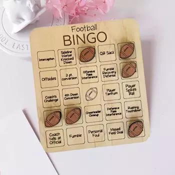 1/4 шт. Деревянный шар, игра в бинго, футбол, бейсбол, баскетбол, шахматы, настольная игра для нескольких игроков, интерактивная игра для взрослых, семейная вечеринка, настольная игра rugby