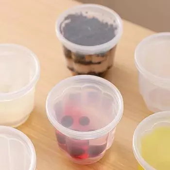 1/4 шт. форма для пудинга пластиковая посуда для выпечки многоразовая самодельная форма для желе пудинга с крышкой инструмент для выпечки 4Pcs