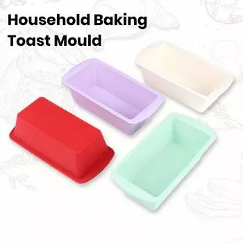 1/4 шт. форма для тостов, антипригарная силиконовая форма для хлеба, термостойкая форма для хлеба, прямоугольная форма для выпечки для домашней кухни зелёный