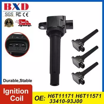 1/4 шт. Катушка зажигания H6T11171 H6T11571 33410-93J00 для подвесного двигателя Suzuki 2007-2010 автомобилей H6T11171(1PCS)