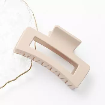 1-4 шт. Классический кремовый зажим-краб женский матовый зажим головной убор премиальное ощущение большой зажим-акула зажим для волос