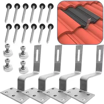 1/4 шт. кронштейн для солнечной панели 9X15,5X16,1 см солнечный зажим 4pcs