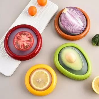 1/4 шт. кухонный ящик для хранения фруктов, овощей, контейнер для свежих овощей, авокадо, помидоров, лимонов, лука, сохраняющий свежесть, кухонный гаджет 1PCS
