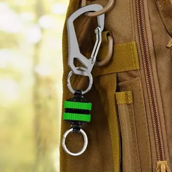 1-4 шт., магнитный держатель для сетки с карабином, магнитный держатель для сетки, брелок, прочные аксессуары для рыбалки с защитой от падения CHINA