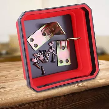 1-4 шт. Магнитный лоток для винтов, силиконовый складной магнитный ящик для хранения деталей инструментов для самолета, автомобиля, лодки, ремонтный инструмент, лоток-органайзер