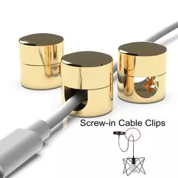 1/4 шт. металлический держатель для кабеля, держатель для потолочного подвесного светильника, держатель для шнура, фиксатор 1pc золотистый