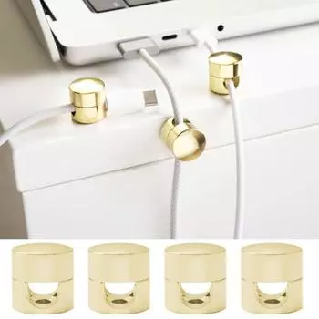 1/4 шт. металлический держатель для кабеля, зажим для потолочного подвесного светильника, держатель для шнура, фиксатор, держатель для зарядного шнура, зажим для управления проводами блока питания 1pc золотистый