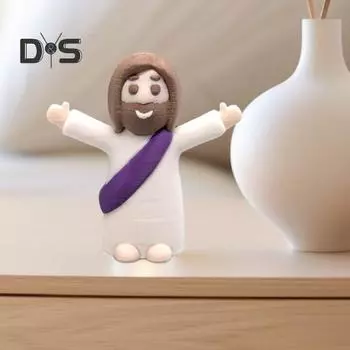 1/4 шт. Мини-фигурки Иисуса, очаровательный внешний вид, реалистичные маленькие статуэтки Иисуса, пасхальные украшения, религиозные подарки A