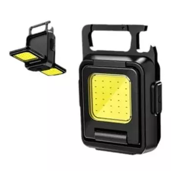 1-4 шт. мини светодиодный COB 800 мАч Многофункциональный брелок-светильник перезаряжаемый сильный магнитный рабочий фонарь уличный брелок портативная лампа 500mah 1PCS