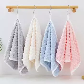 1/4 шт. Мягкое ультратонкое волокнистое банное полотенце, впитывающее и быстросохнущее полотенце, домашнее мягкое утолщенное коралловое бархатное банное полотенце 35 * 75CM белый