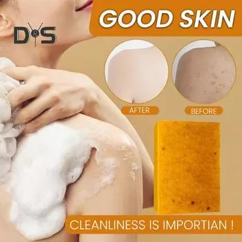 1/4 шт. Мыло-кусок с куркумой и медовым сиянием, нежное очищающее мыло с натуральными ингредиентами для ухода за кожей для всех типов кожи A