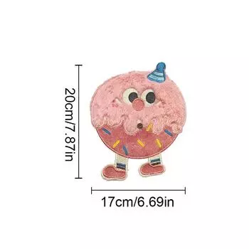 1/4 шт., нашивка с вышивкой в виде животных, нашивки своими руками, симпатичные декоративные нашивки на ткани, креативные нашивки на полотенца с вышивкой, мультяшные, 4 стиля 1pc