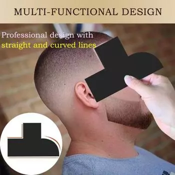 1/4 шт. парикмахерская карта улучшения цвета линии роста волос, инструмент для формирования линии роста волос для мужчин, руководство по укладке бороды, стрижка, окантовка, шаблон для формирования T