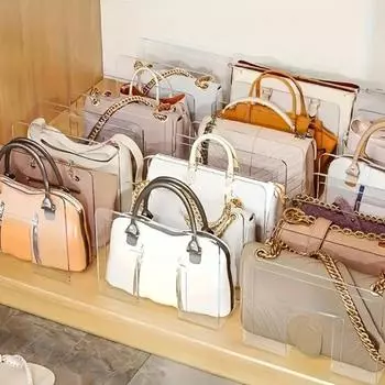 1/4 шт. Пластиковые разделители для клатчей, органайзеры для сумок, прозрачный дизайн, регулируемые разделители для хранения сумок 1pc