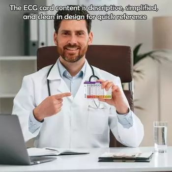 1/4 шт прозрачные ЭКГ-калиперы справочные значки удостоверения личности водонепроницаемые износостойкие мини-размер ЭКГ C