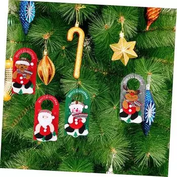 1/4 шт. Рождественское украшение из нетканого материала, мультяшное рождественское украшение на дверь, торговое окно отеля