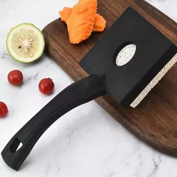 1/4 шт. Щетка для гриля, чистящая пемза, скребок для барбекю, сменная накладка без щетины, нескользящий очиститель для решеток из чугуна и нержавеющей стали, лучший подарок 1pc