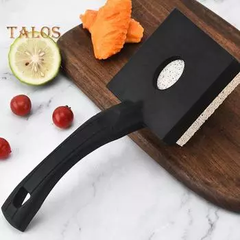 1/4 шт. Щетка для гриля, чистящая пемза, скребок для барбекю, сменная накладка без щетины, нескользящий очиститель для решеток из чугуна и нержавеющей стали, лучший подарок 1pc