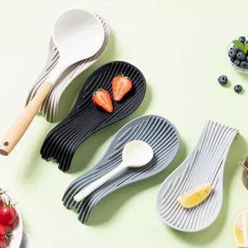 1/4 шт силиконовый держатель для ложки кухонная подставка для ложки утварь термостойкие полки для хранения кухонные принадлежности кухонные принадлежности для приготовления пищи кухонные принадлежности 1