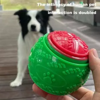 1/4 шт. скрипучие шарики для собак, интерактивные шарики для собак, игрушки для обучения щенков, жевательные шарики, игрушка для прорезывания зубов, игрушка для собак 1pc