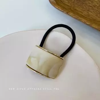 1/4 шт. Сплавная резинка для волос для женщин Акриловая высокоэластичная резинка для волос Высококлассный темперамент Хвост Веревка для волос Девушки Модный аксессуар