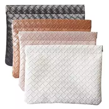 1/4 шт. сумка для помады из утолщенной искусственной кожи, водонепроницаемая, однотонная, металлическая, открывающаяся на пружине, портативная, легкая, для поездок на работу, косметичка D