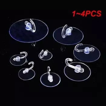 1~4 шт. супер прочный крючок для одежды с присоской, водонепроницаемый, экономит место, прост в использовании, инновационный дизайн, можно использовать повторно, не оставляя следов