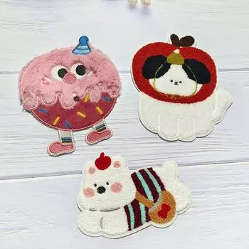 1/4 шт. тканевая наклейка для одежды, шитье, самодельные нашивки, креативная декоративная тканевая нашивка, вышивка, самодельные нашивки, 4 стиля 1pc